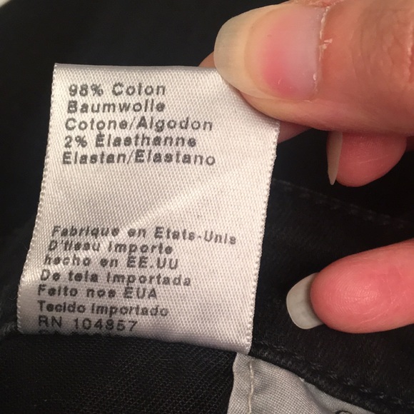 AG Farrah High Rise crop black jeans, Adriano Goldschmeid 26, distressed raw hem - Picture 8 of 12